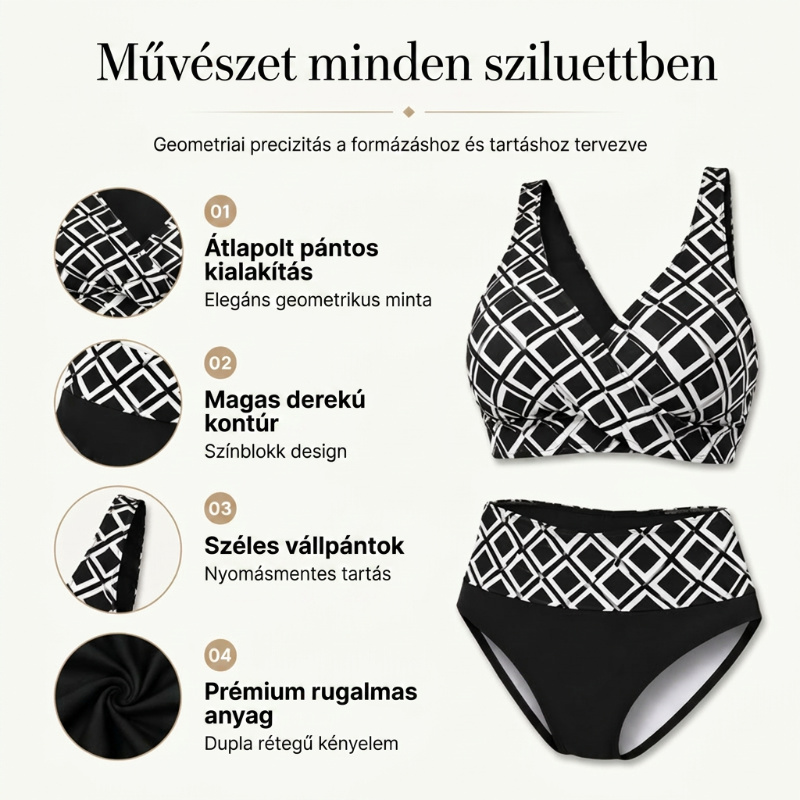 👙🌊Dwuczęściowy damski komplet bikini z wysokim stanem
