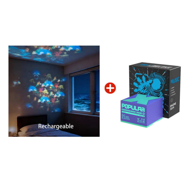✨Dynamicznie obracająca się lampa projekcyjna LED