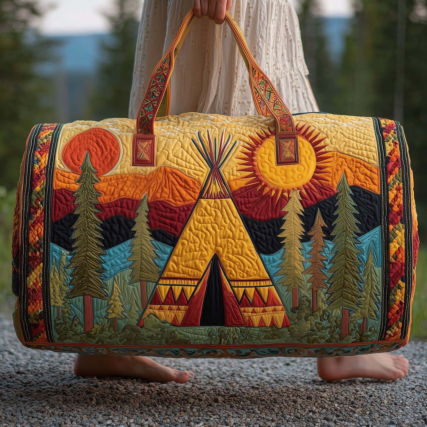 Torba podróżna Hippie Van Quilted