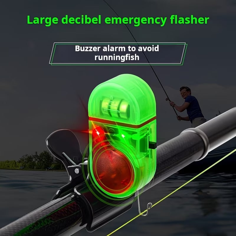 🚨🔊 Alarm wędkarski z dźwiękiem i światłem LED – czułe wykrywanie haczyków w dzień i w nocy 🎣🌙