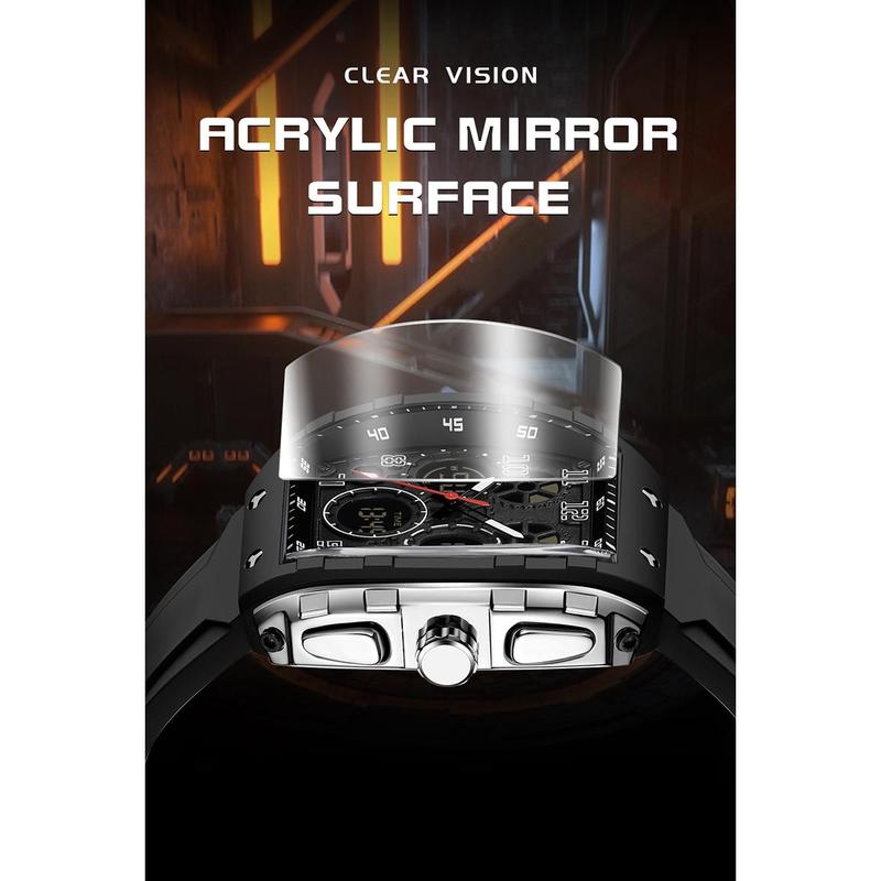 ⌚Męski sportowy zegarek cyfrowy z podświetleniem i funkcją automatycznego datownika✨