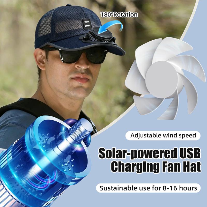 🔥GORĄCA WYPRZEDAŻ - 49% TANIEJ🧢2026 Pro Outdoor Cooling Hat: czapka z podwójnym wentylatorem