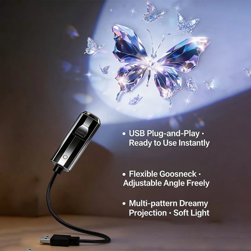 Projektor USB Galaxy i Moon Night Light