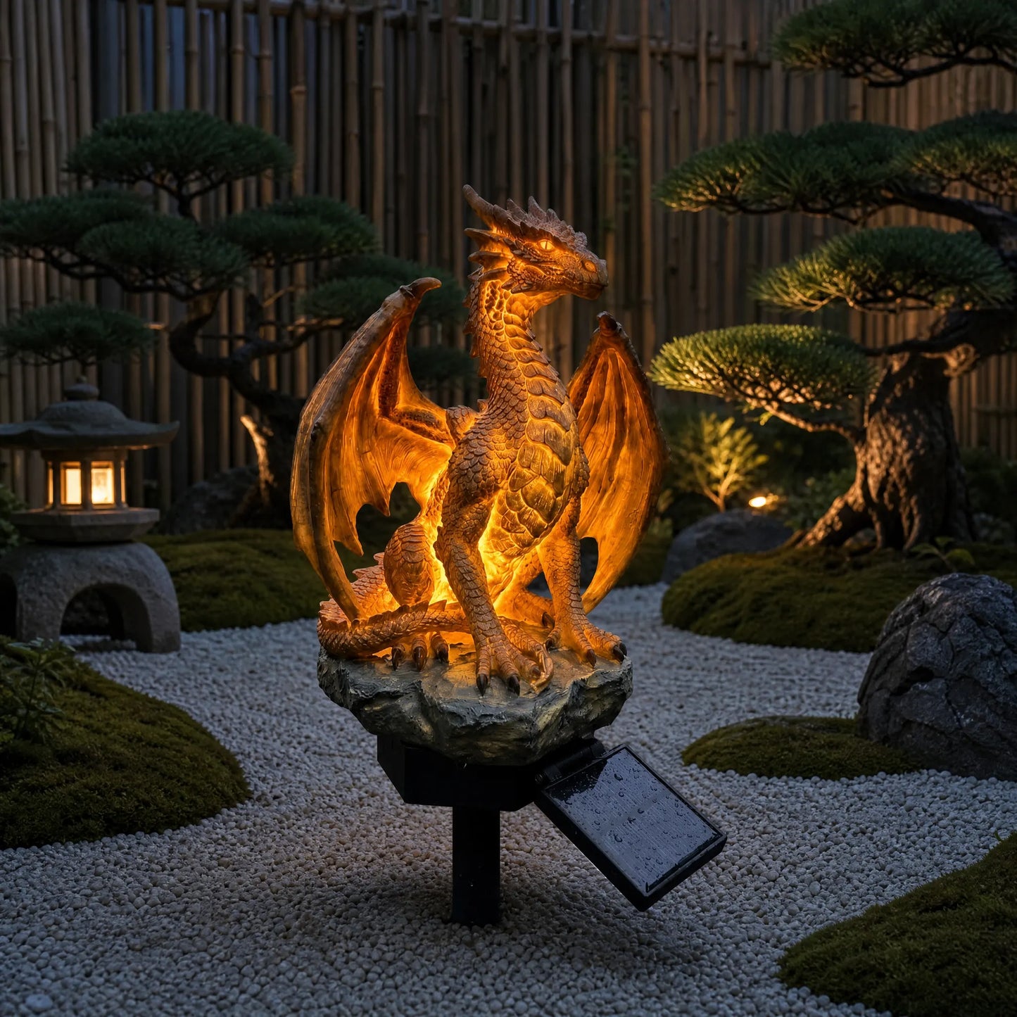 Lampa ogrodowa solarna Dragon's Legacy Golden Embers