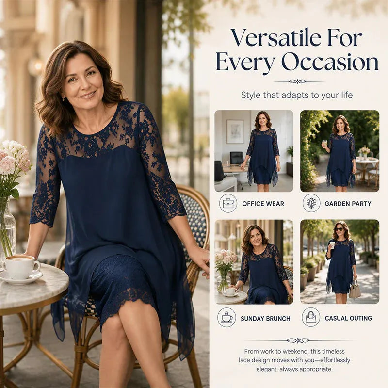 ✨Sukienka z koronki szyfonowej dla kobiet