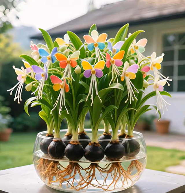 Čebulice cvetov falaenopsisa-SI