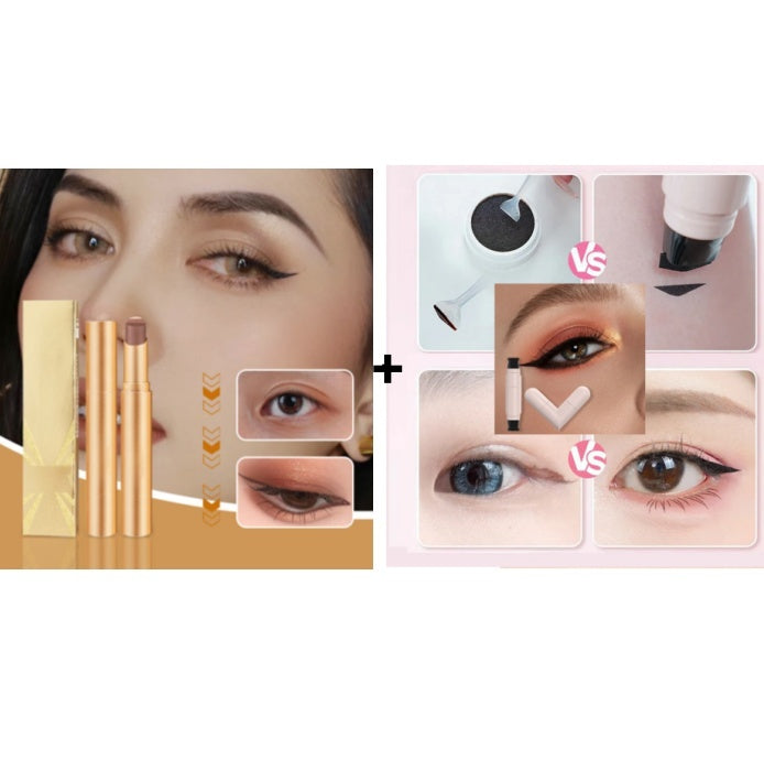 👀1+1 gratis 💥 Trójkolorowy sztyft z równomiernym cieniem do powiek