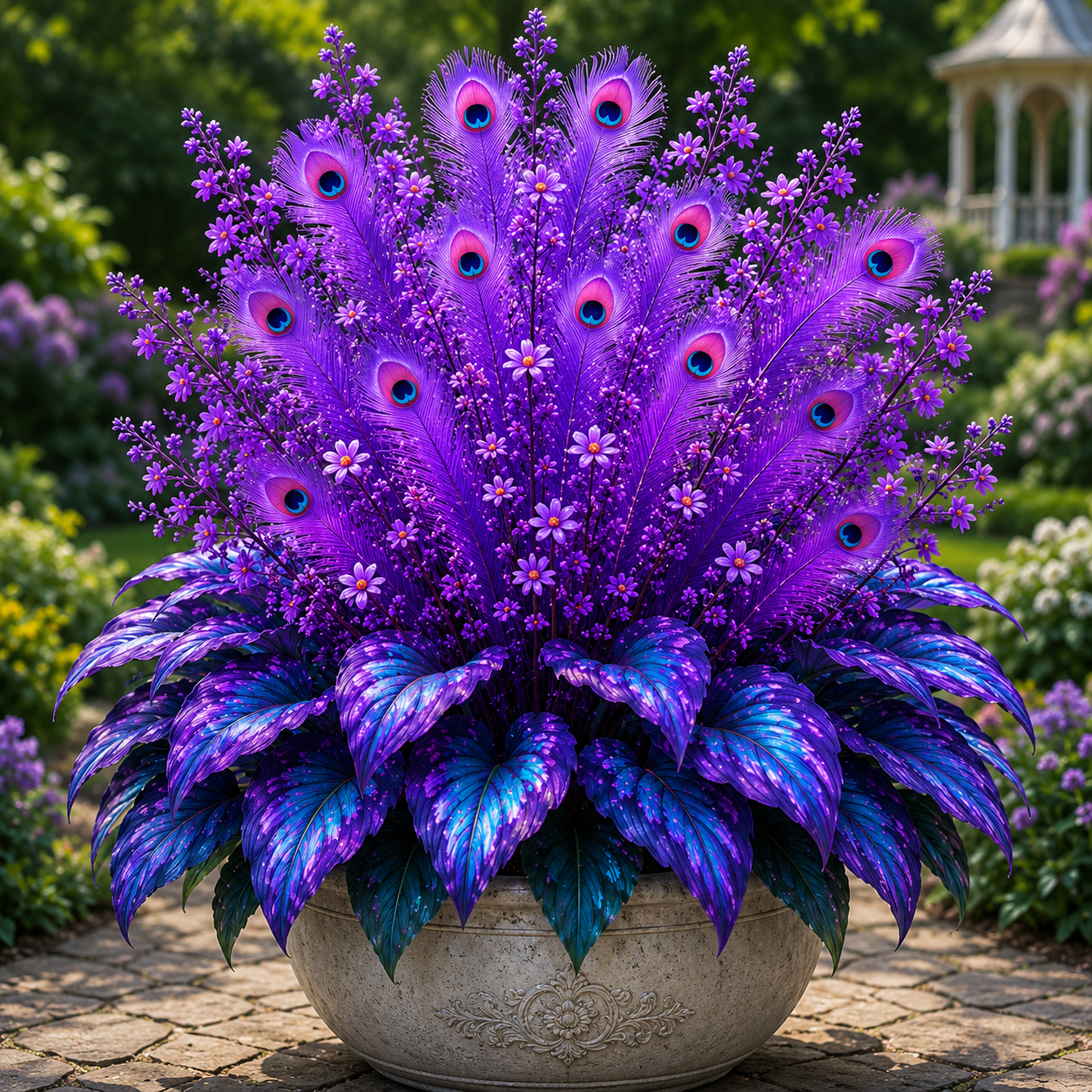 🔥 Oszczędź 50%🦚Cebulki funkii Peacock Flame – bujne rośliny lubiące cień do ogrodu i domu