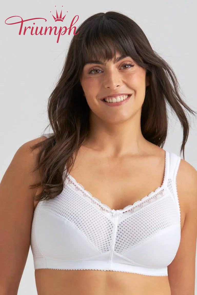 💖Σετ 3 τεμαχίων Triumph® ✨Άνετο βαμβακερό σουτιέν με πουά-GR