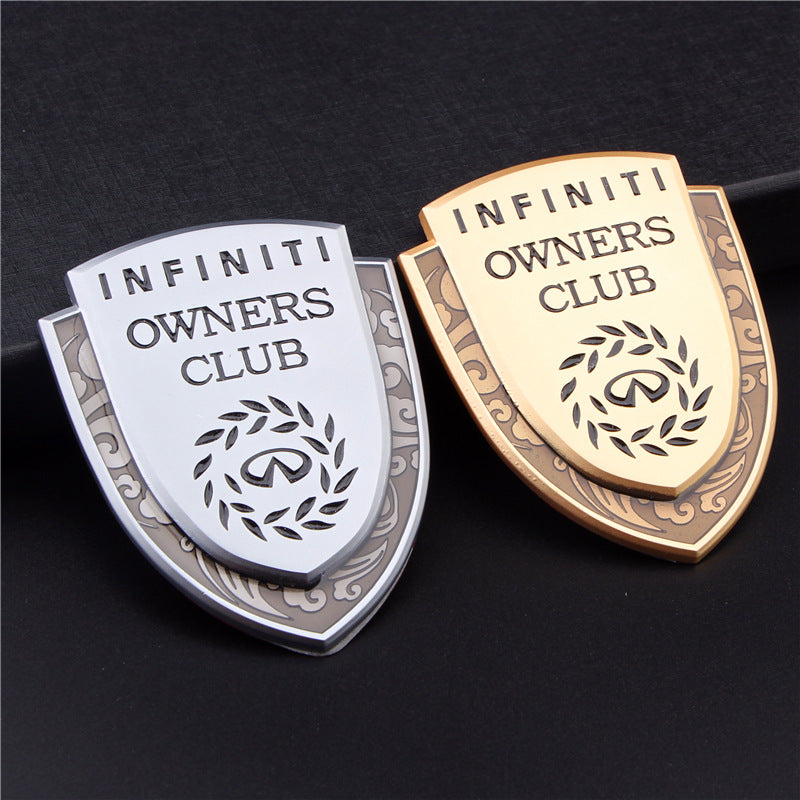 Ετικέτες αυτοκινήτου, αξεσουάρ εξωτερικής τροποποίησης, υλικά, αυτοκόλλητο φτερού, πλαϊνού, πίσω μέρους, τρισδιάστατη μεταλλική προσωπικότητα, δημιουργική ετικέτα αμαξώματος-GR