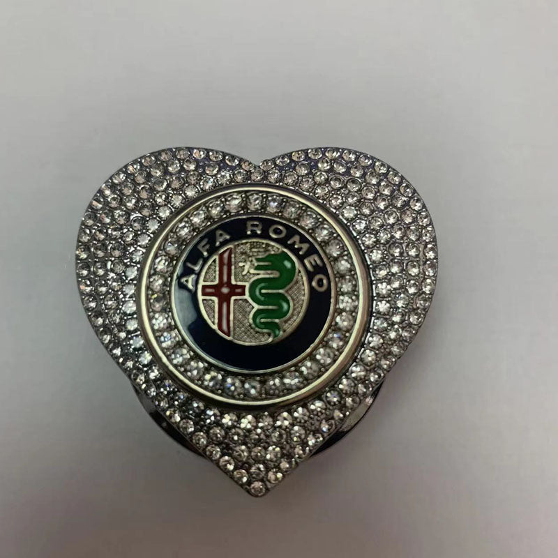 Προσφορές 2025🔥Προστατευτική θήκη με κουμπί σε σχήμα καρδιάς, διακοσμημένη με διαμάντια-GR 