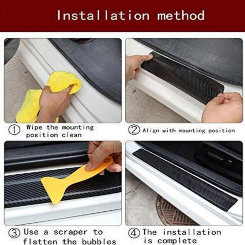 🚗 Anglies pluošto durų dulkių lipdukai-LT