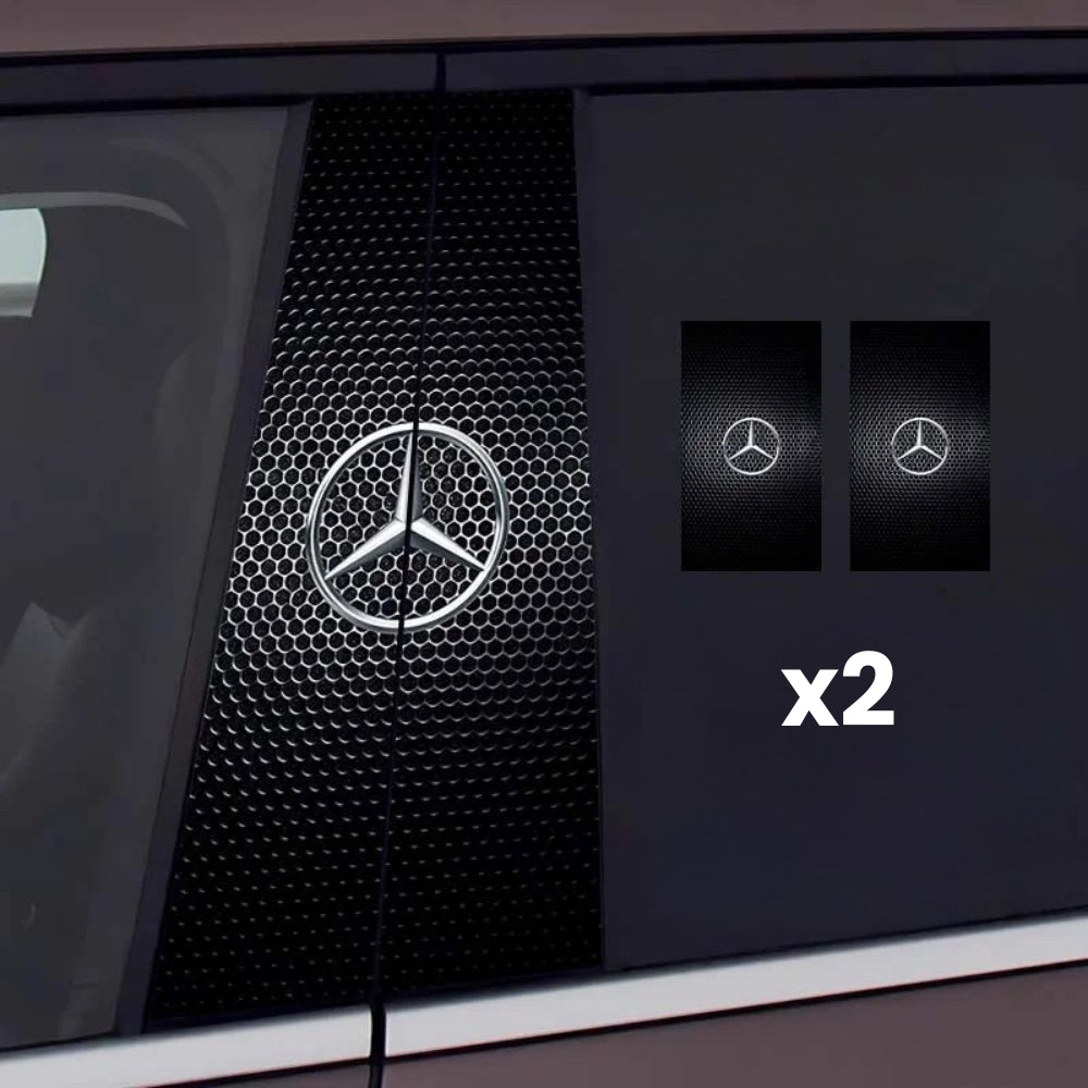 2x automobilio langų lipdukai su logotipu-LT