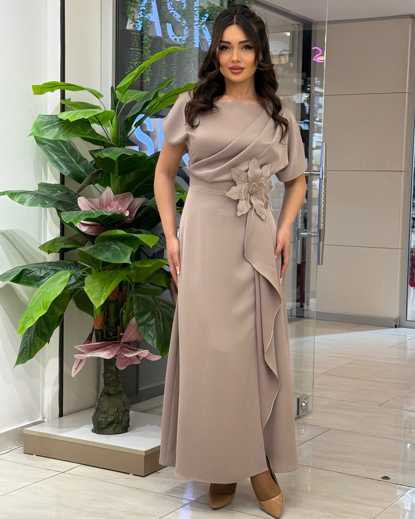 🌼Γυναικείο φλοράλ, σέξι και ιδιοσυγκρασιακό φόρεμα-GR