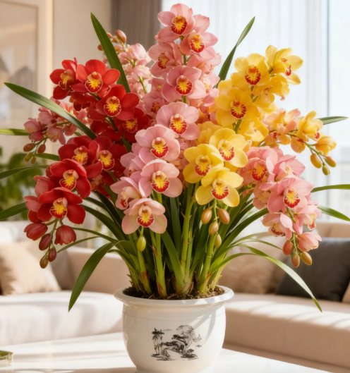👑 Królowa Orchidei – Długowieczne Cebule Cymbidium