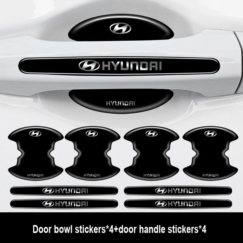 Sutirštinti automobilio durelių klijai su logotipu ✨8 vnt.✨--LT