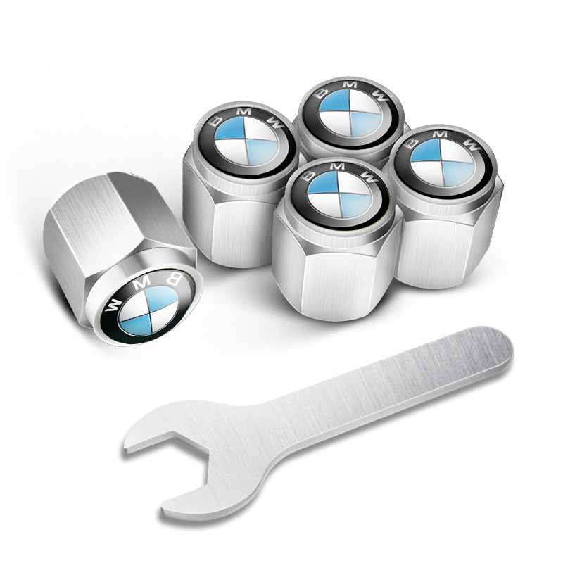 🔥 Automobilių padangų ventilių dangteliai (5 vnt. + 1 veržliaraktis)-LT