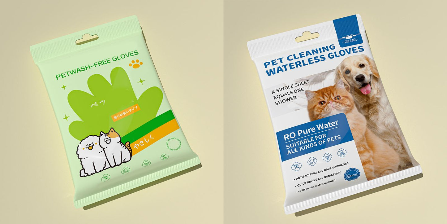 🐶Neskalaujamos naminių gyvūnėlių valymo dezodoruojančios pirštinės-LT