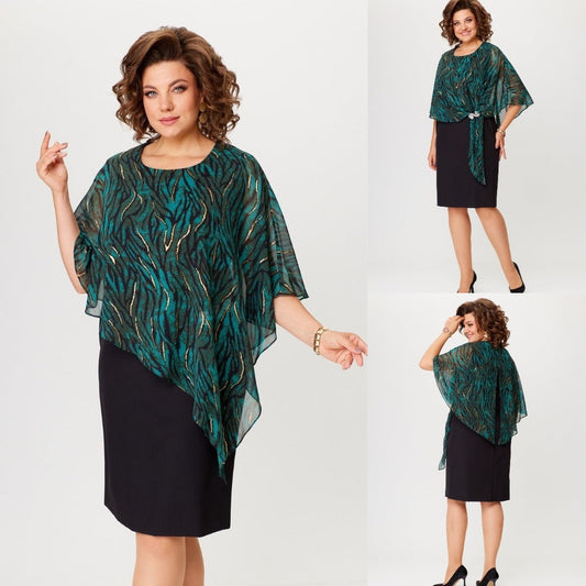 💝Elegantiška moteriška šifono suknelė-LT