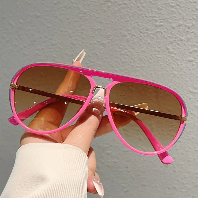 📢📢50% taniej!! ⏰Damskie okulary przeciwsłoneczne w stylu retro z podwójnym mostkiem
