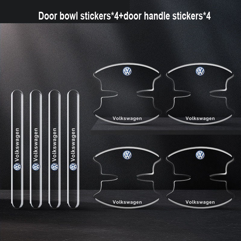 Sutirštinti automobilio durelių klijai su logotipu ✨8 vnt.✨--LT
