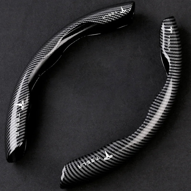 🔥Naujas universalus anglies pluošto vairo gaubtas (2 vnt.)❗Tinka visiems modeliams-LT