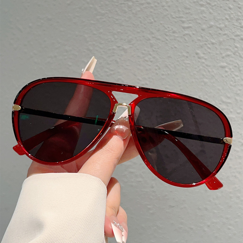 📢📢50% taniej!! ⏰Damskie okulary przeciwsłoneczne w stylu retro z podwójnym mostkiem