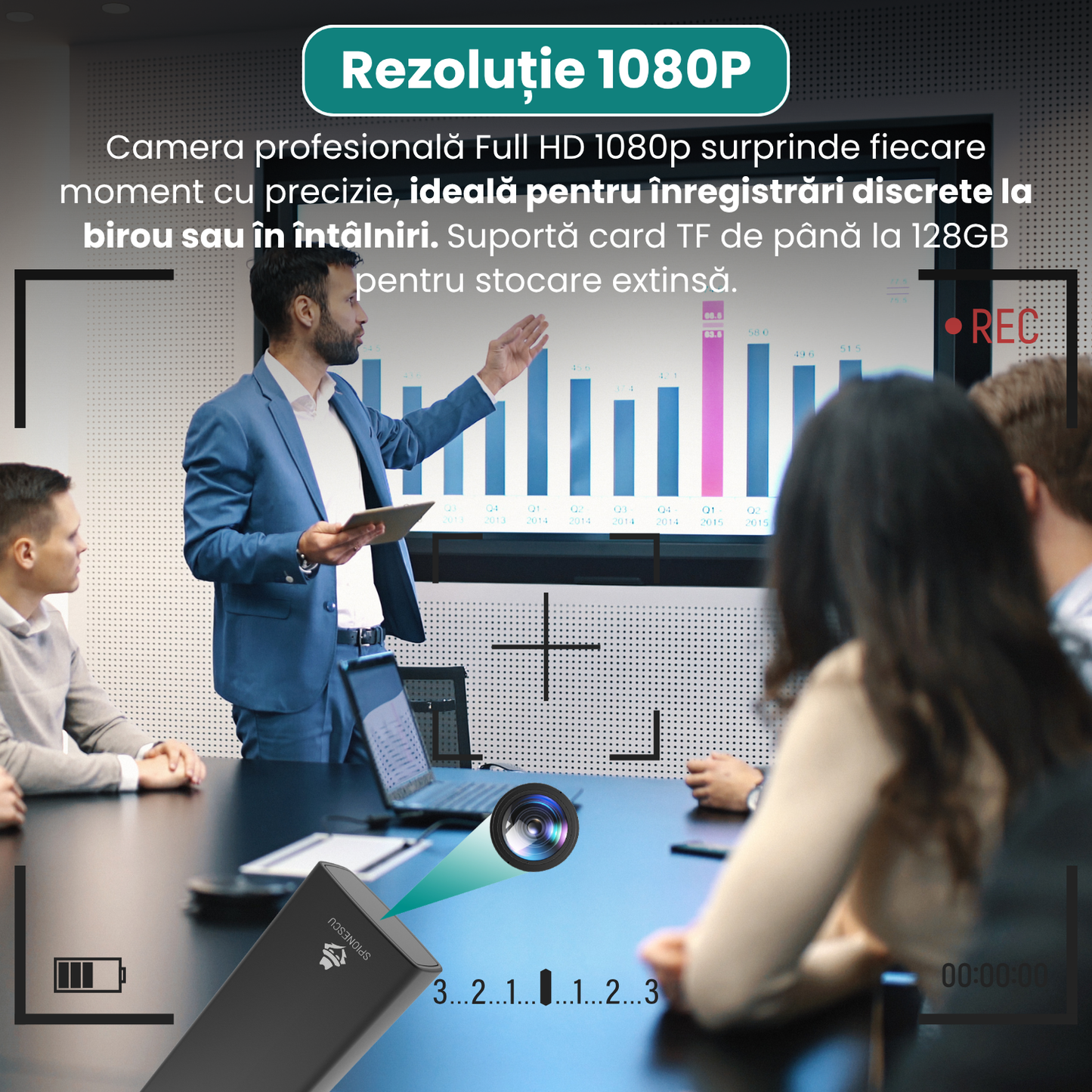 Žiebtuvėlis su paslėpta kamera, tikra elektrinio uždegimo funkcija, „Full HD 1080p“ vaizdo įrašymas, judesio aptikimas, ciklo įrašymas-LT