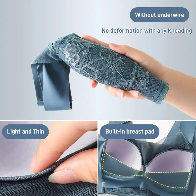 👙 Υπέροχα άνετο και απαλό γυναικείο σουτιέν από δαντέλα χωρίς ατσάλινο κρίκο【✨1 + 1 δώρο】-GR