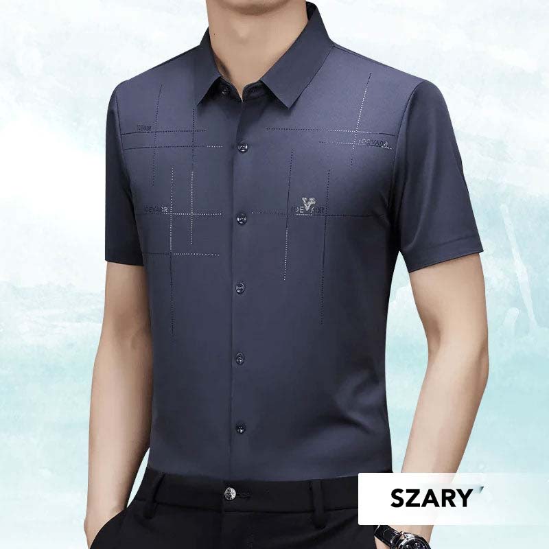 🔥HORÚCA VÝPREDAJ 49% 🔥 Pánska biznis košeľa Ľadová hodvábna-GR