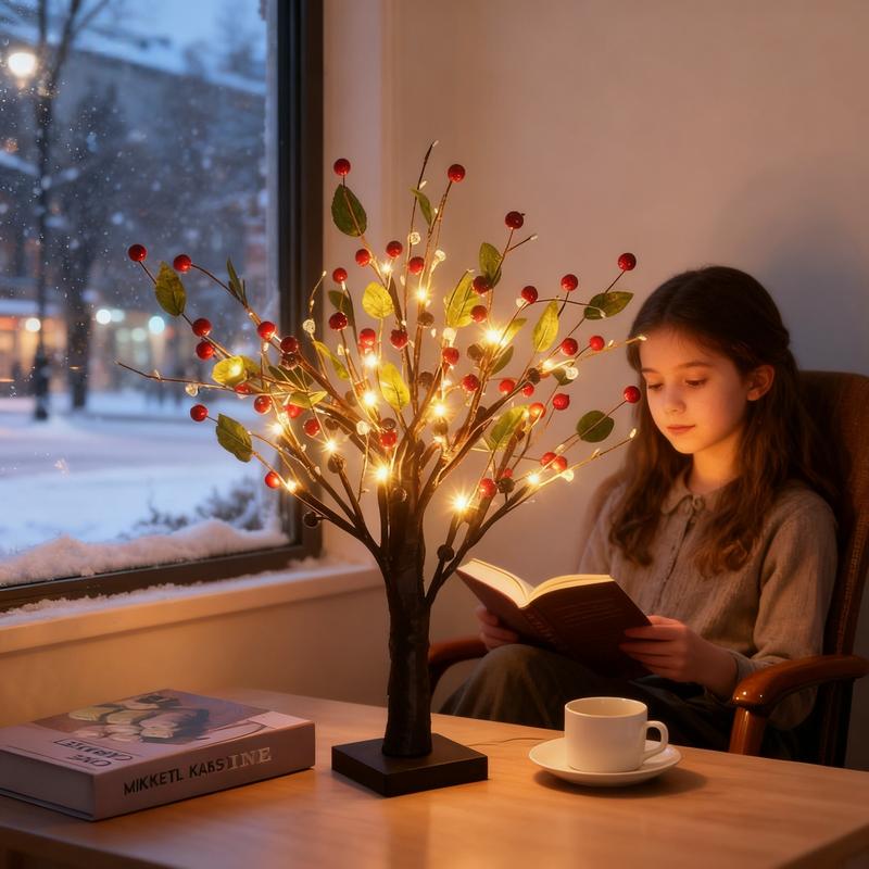 Šventinė LED uogmedžio lempa-LT