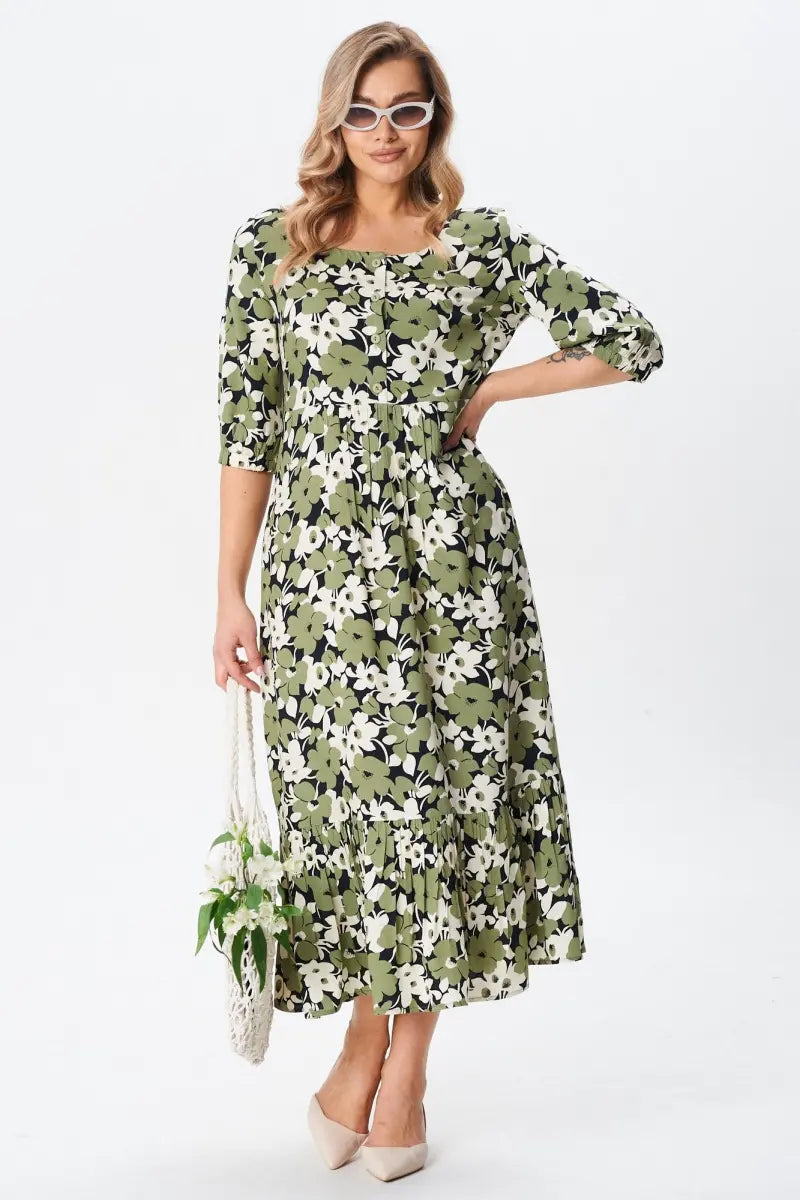 [S-5XL] Laisva, didelių dydžių medvilninė suknelė | Patogus, kvėpuojantis, puikiai tinka vasarai-LT