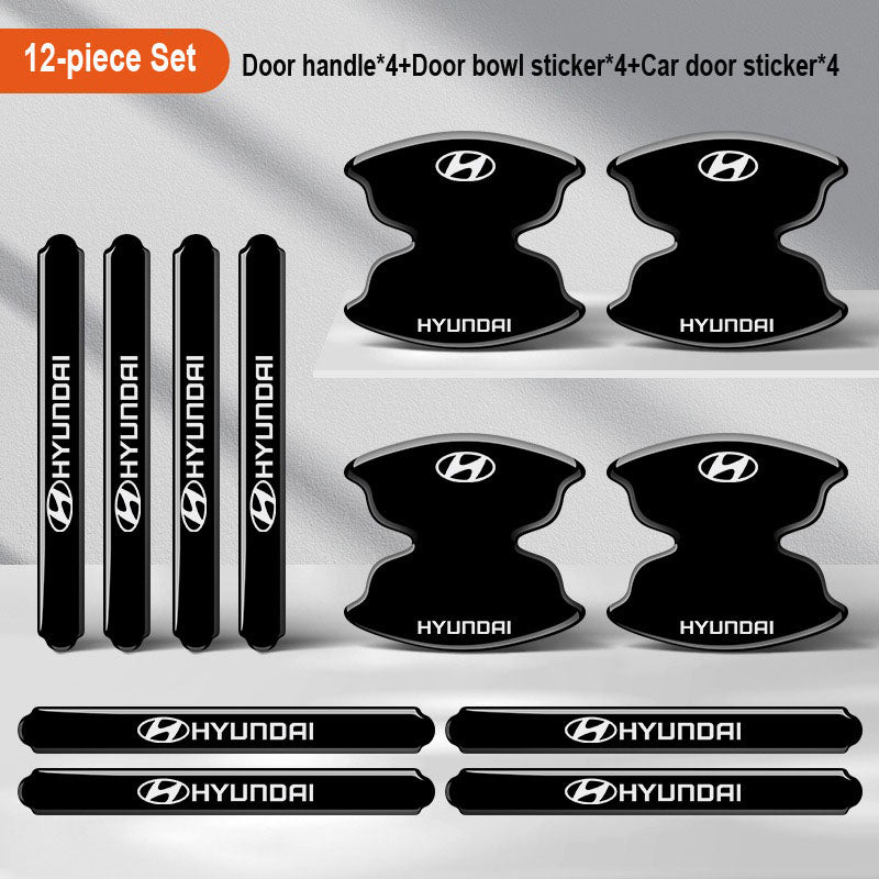 Sutirštinti automobilio durelių klijai su logotipu ✨8 vnt.✨--LT