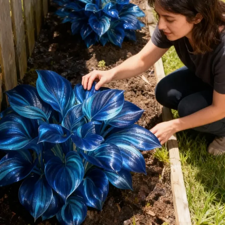 💎 Rzadka, wielokolorowa, opalowa hosta 🌿 Oszałamiające liście, które błyszczą przez cały sezon