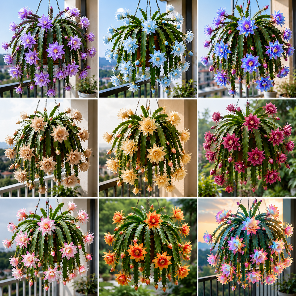 🌸 Rzadki kaktus storczykowy Epiphyllum – zachwycające egzotyczne kwiaty
