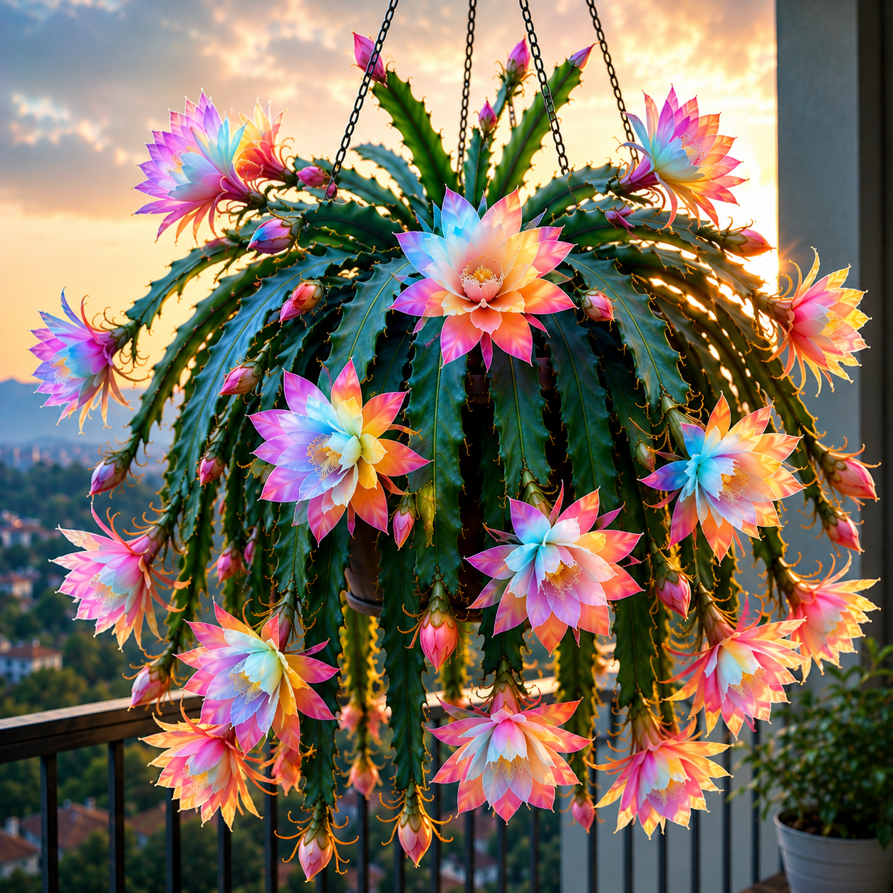 💫 Rzadki kaktus storczykowy Epiphyllum 🌸 Rzadki kwiat, który każdy chce podziwiać