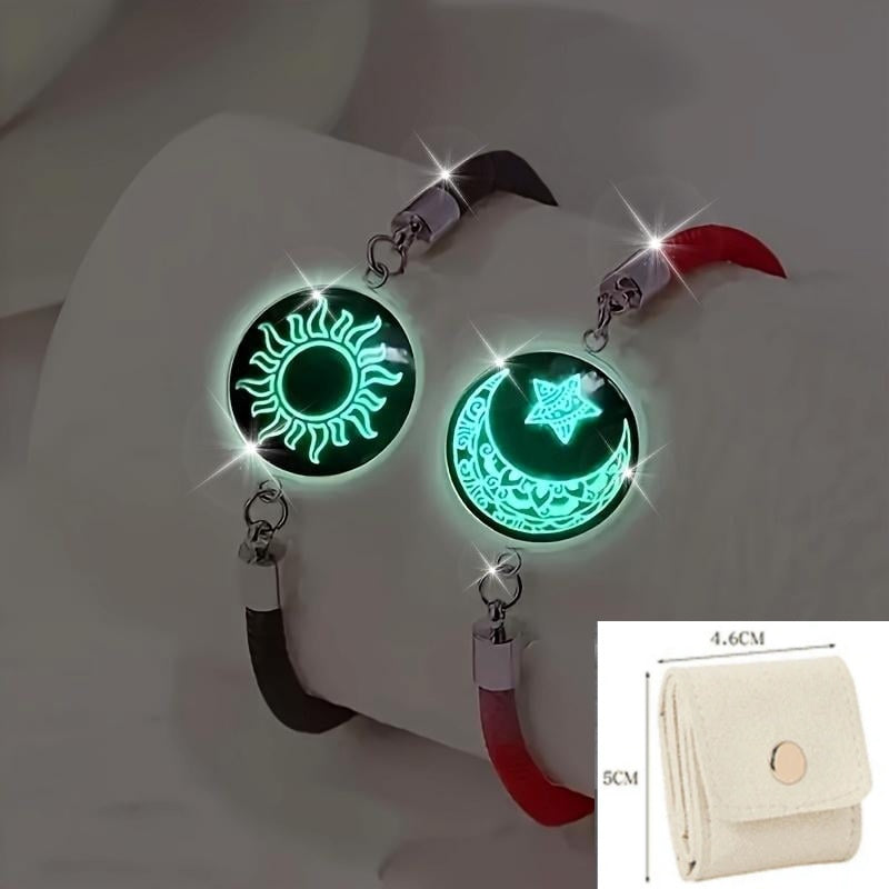 Saulė ir Mėnulis – viena siela. 💞 Apyrankės poroms, kurios bendrauja nepaisant atstumo-LT