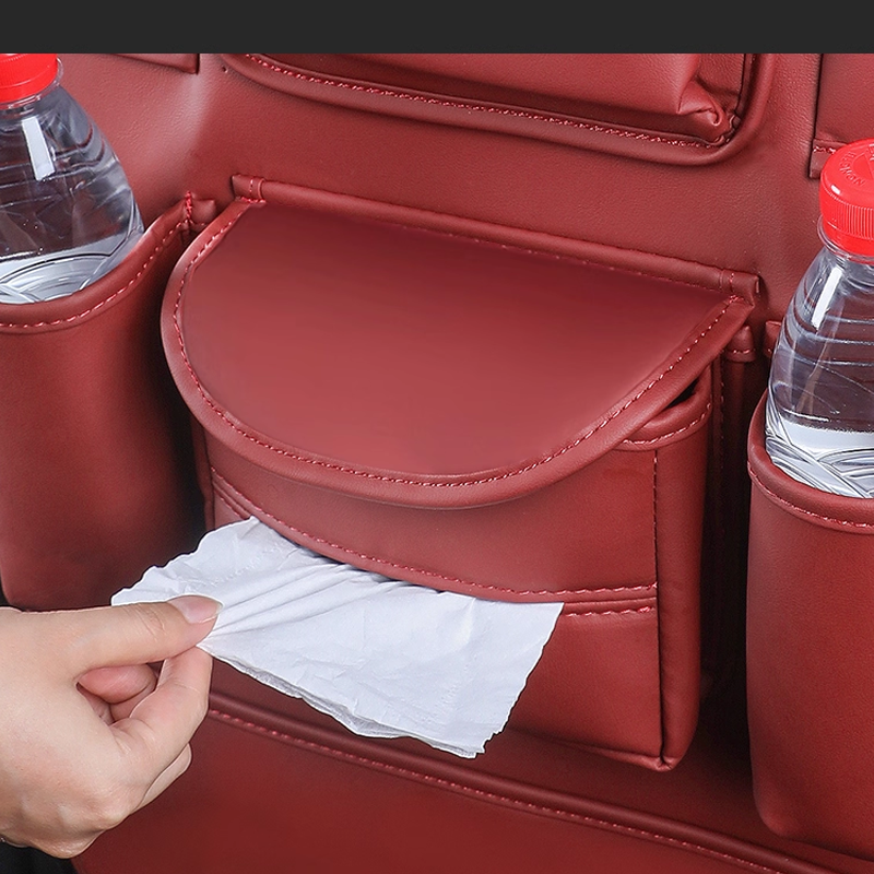 „DriveEase“ galinės sėdynės organizatorius – pakabinamas organizatorius su keliomis kišenėmis ir asmeniniu logotipu-LT