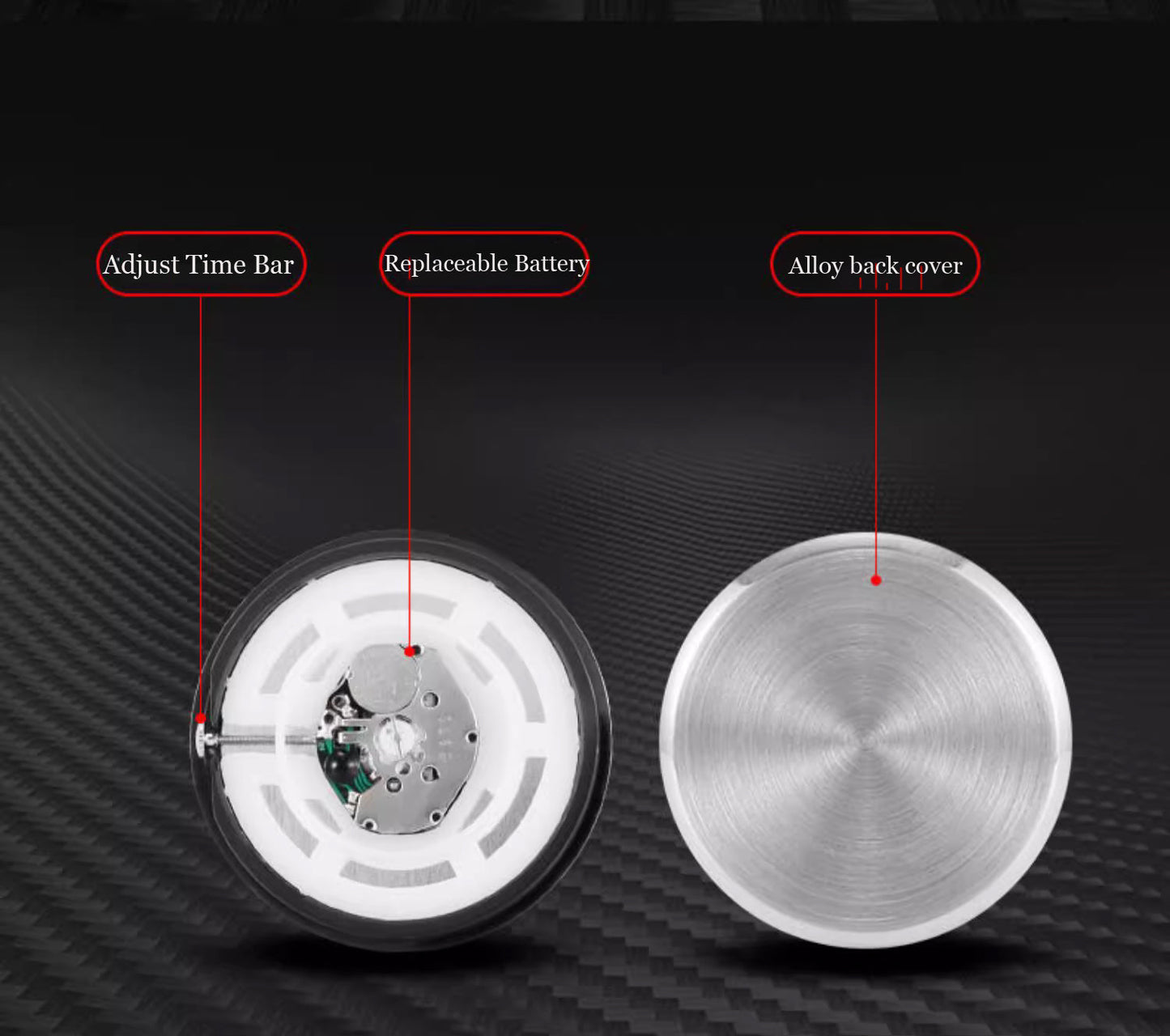 Ζεστές εκπτώσεις ✨50% έκπτωση ✨Φωτεινό ρολόι αυτοκινήτου με χαλαζία-GR