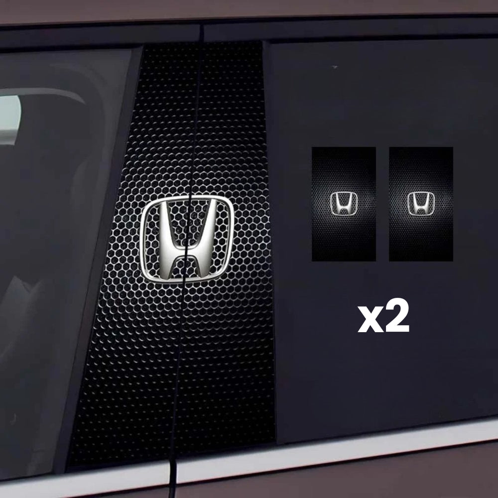 2x automobilio langų lipdukai su logotipu-LT