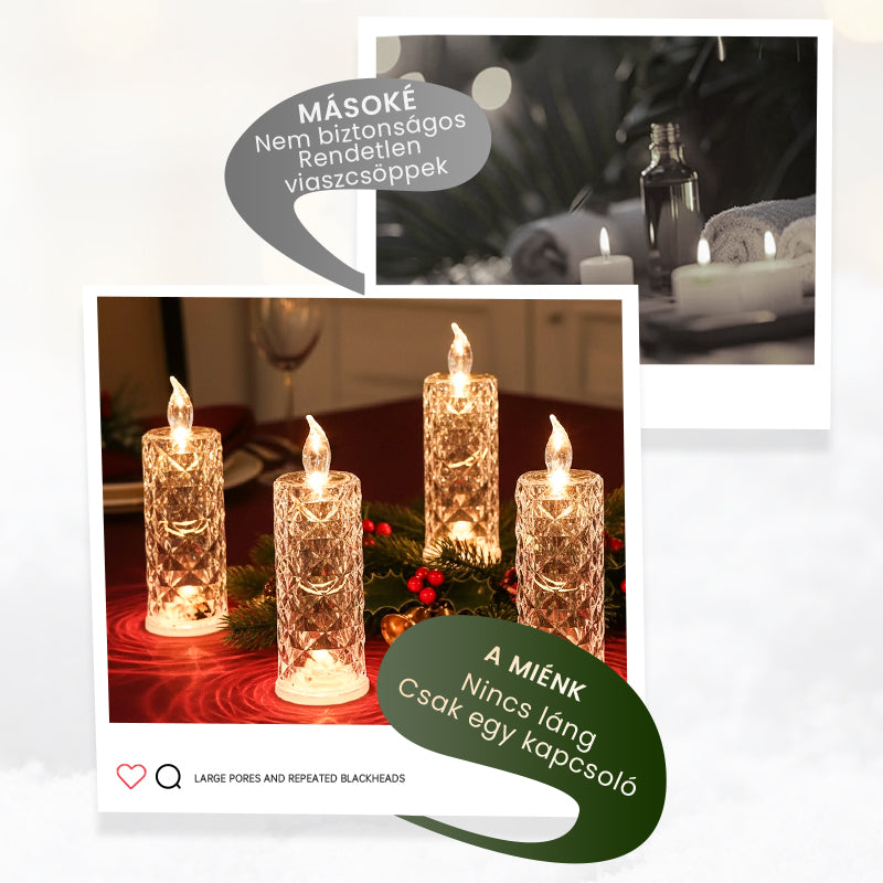 【✨1+2 gratis】Romantyczne bezpłomieniowe świece LED zasilane bateriami
