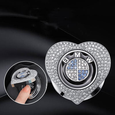 Προσφορές 2025🔥Προστατευτική θήκη με κουμπί σε σχήμα καρδιάς, διακοσμημένη με διαμάντια-GR 