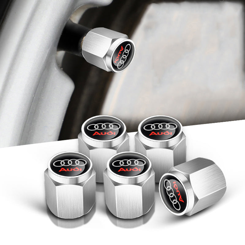 🔥Καπάκια βαλβίδων για ελαστικά αυτοκινήτου (5 τεμάχια + 1 κλειδί)-GR