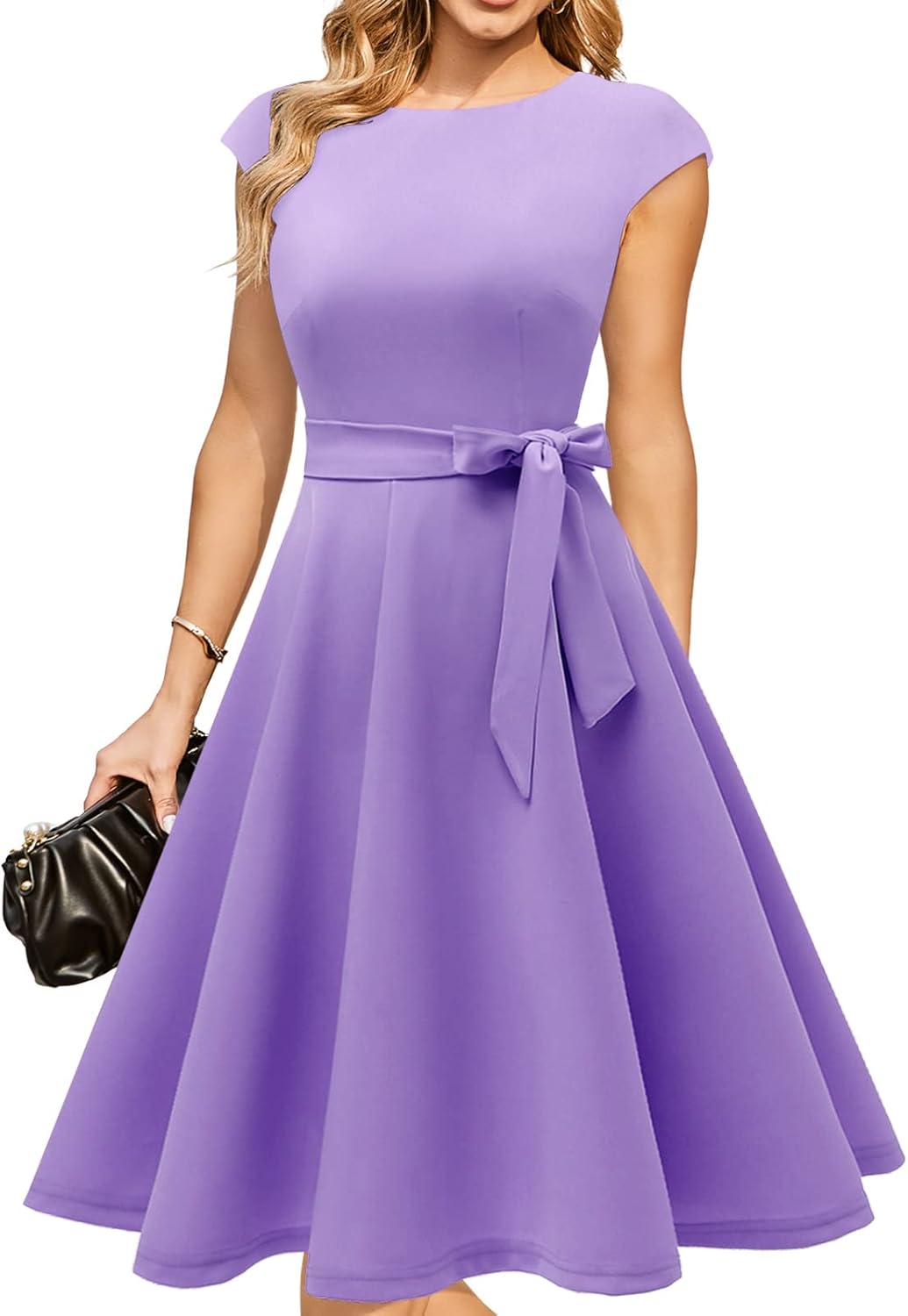 DRESSTELLS kokteilinės suknelės moterims, oficialios vestuvinės suknelės, kuklios balių suknelės bažnyčios priėmimams 2025 m.-LT