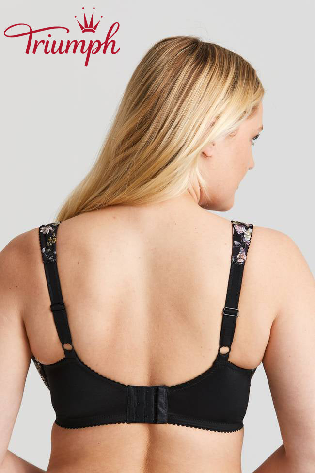 Trojdielna podprsenka Triumph®💖 z čipky s kvetinovou výšivkou-SK