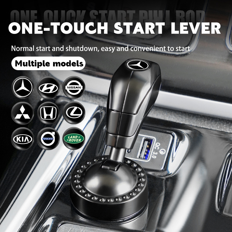 Vieno paspaudimo automobilio uždegimo jungiklio mygtukas-LT