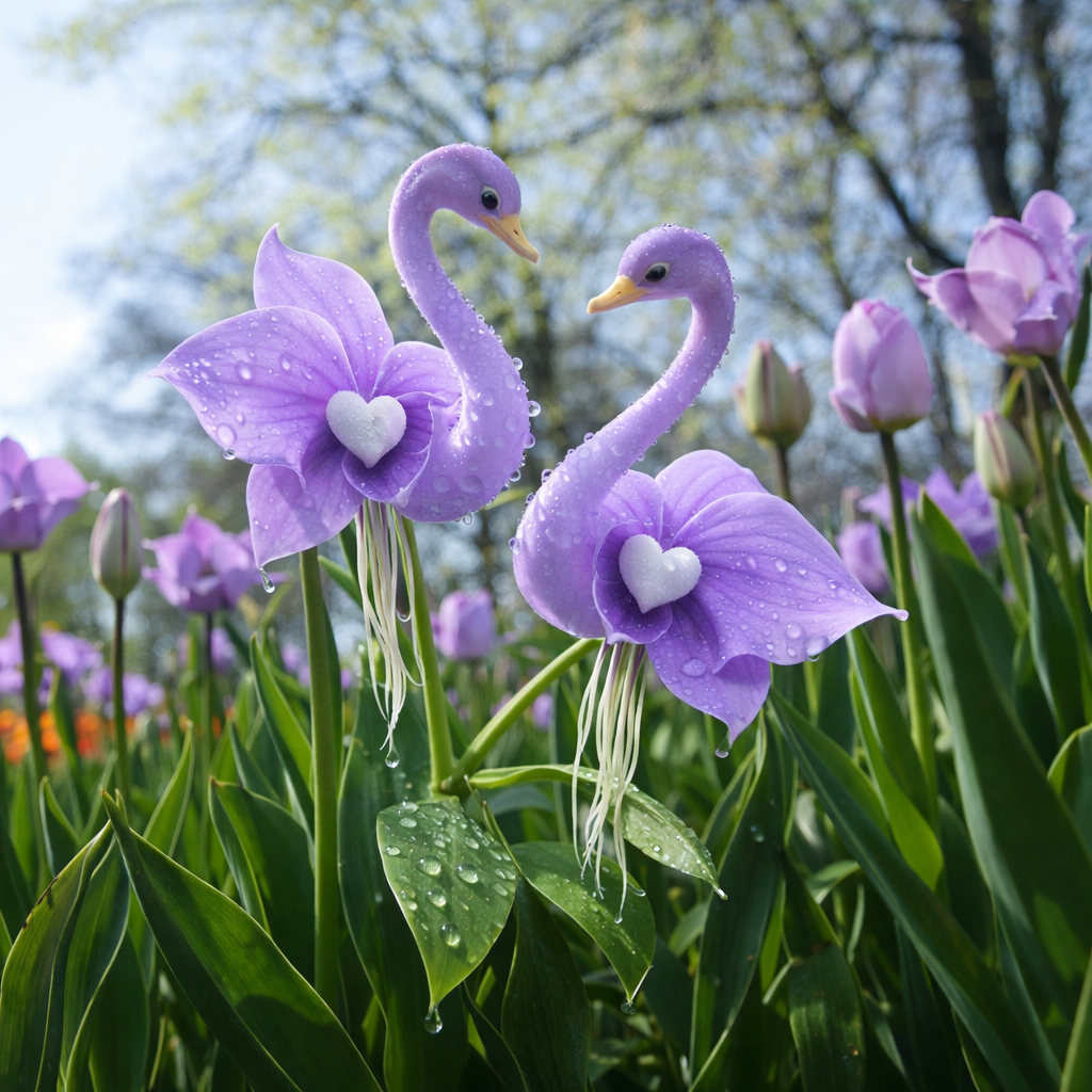 🔥 Wiosenna wyprzedaż -50%! ✨ Urocze kwiaty „Purple Swan Blossom” – wyjątkowa piękność dla Twojego ogrodu