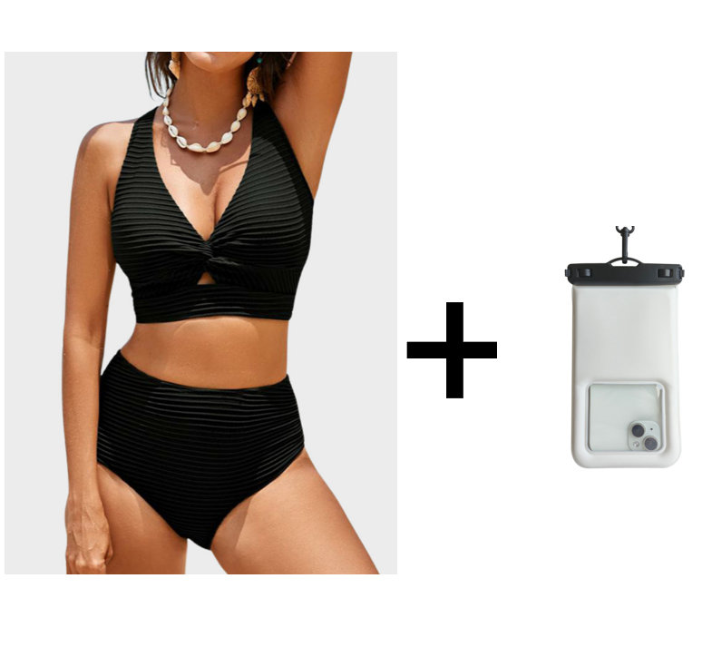 👙Σετ μπικίνι με ψηλή μέση-GR