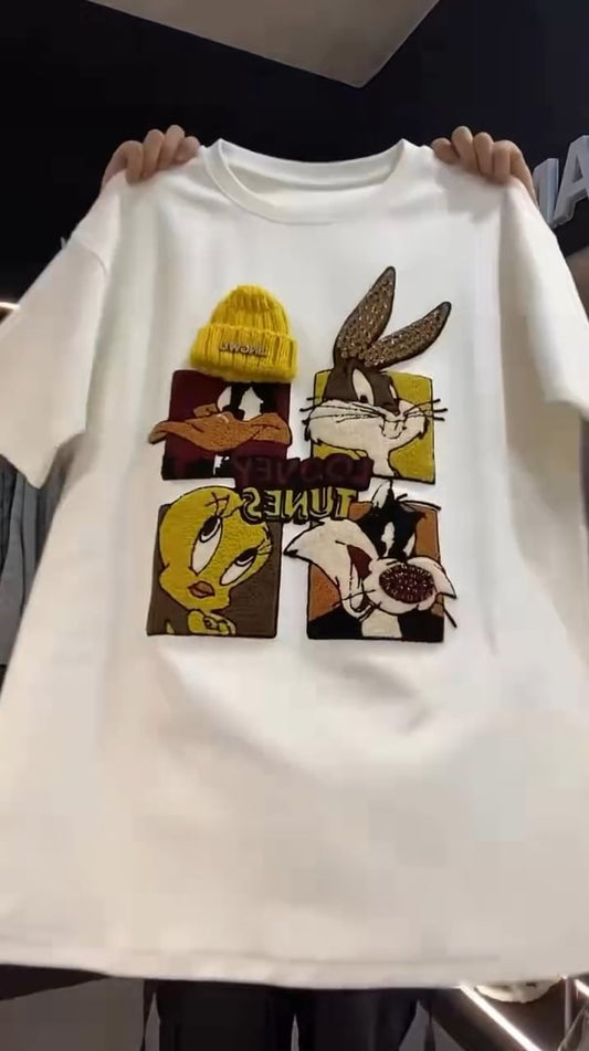 🍭Υπέροχο πουλόβερ με κινούμενα σχέδια-GR 