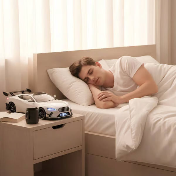 🎁 Ξυπνητήρι υπεραυτοκινήτου🏎️Ρεαλιστικά εφέ κινητήρα και φωτισμού-GR